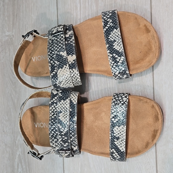 Vionic Women Samar Snakeskin Leather Ankle Sandals Shoes Sz 10 - Picture 3 of 11